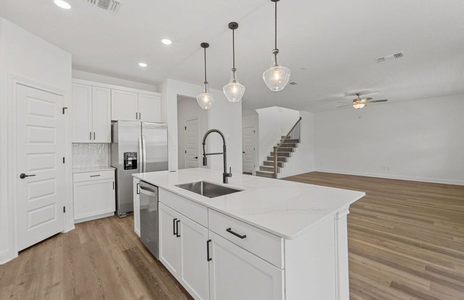 Furnished interior view inside a new home in Santa Rita Ranch, Liberty Hill (Image 11).