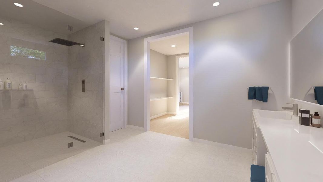 Master Bath view Closet- Photo