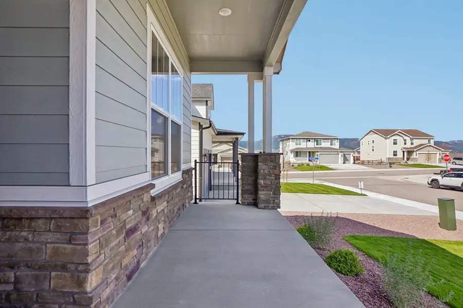 Exterior details and patio area of a home in Jackson Creek North, Monument (Image 4).