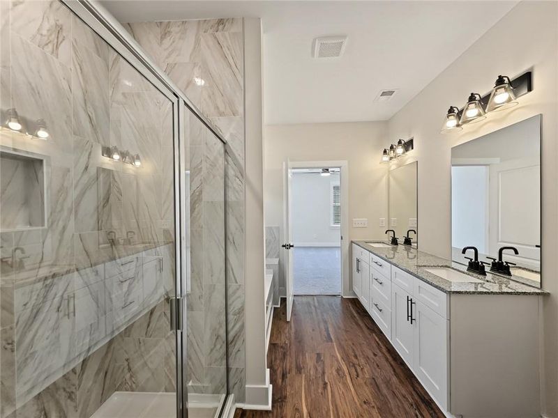 Furnished interior view inside a new home in , Austell (Image 10).
