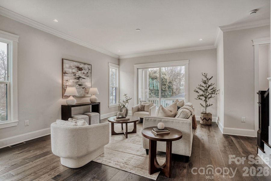 Furnished interior view inside a new home in , Charlotte (Image 25).