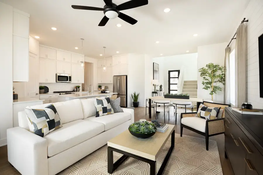 Furnished interior view inside a new home in Novel, Austin (Image 7).