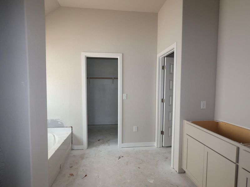 In-progress construction of a new home in Cascades at Onion Creek, Austin, TX (Image 5). In-progress construction of a new home in Cascades at Onion Creek, Austin, TX (Image 5).