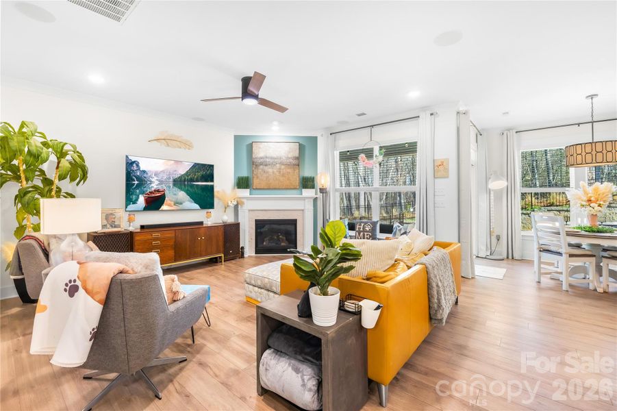 Furnished interior view inside a new home in Villas at Prestwick, Mooresville (Image 35).