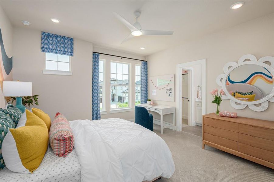 Furnished interior view inside a new home in East Village - Classic Series, Frisco (Image 15).