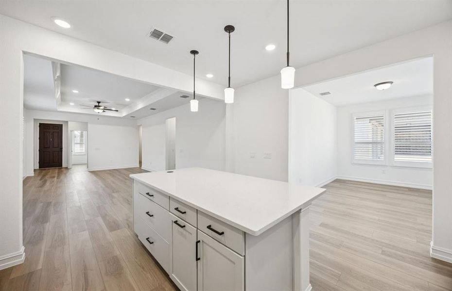 View of open-concept layout.