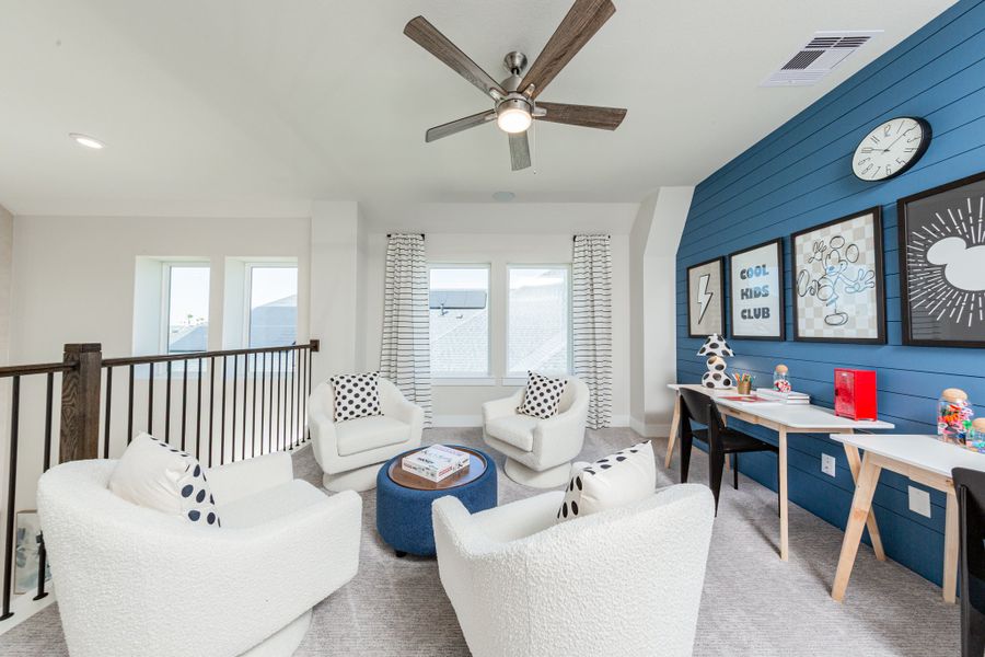 Furnished interior in a model home at Copia Pines: Premier Collection in Montgomery (Image 11).