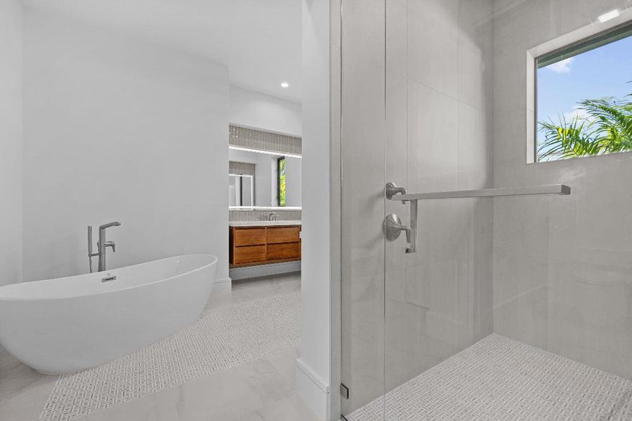 Master Bath with free standing tub