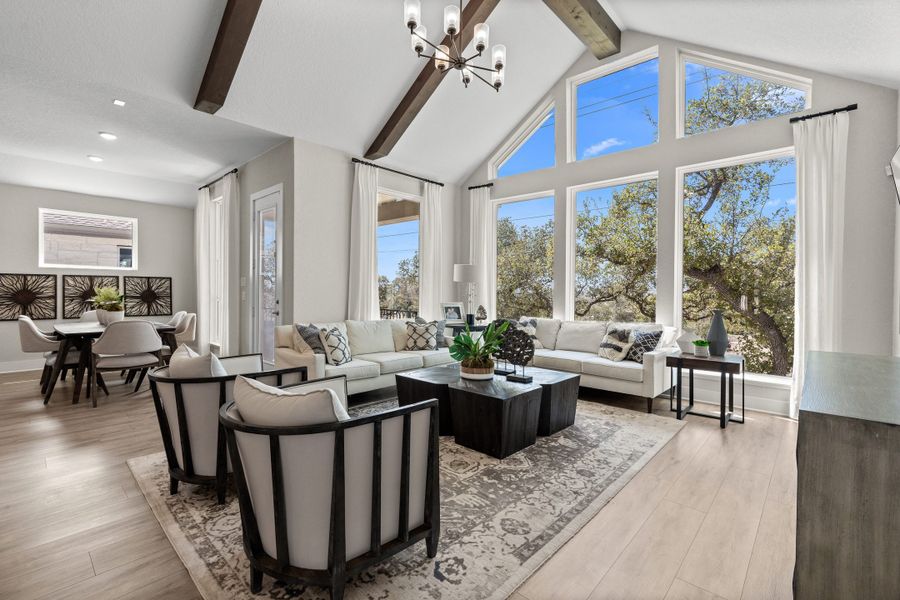 Furnished interior view inside a new home in Esperanza – New Phase Now Selling, Boerne (Image 22). Furnished interior view inside a new home in Esperanza – New Phase Now Selling, Boerne (Image 22).