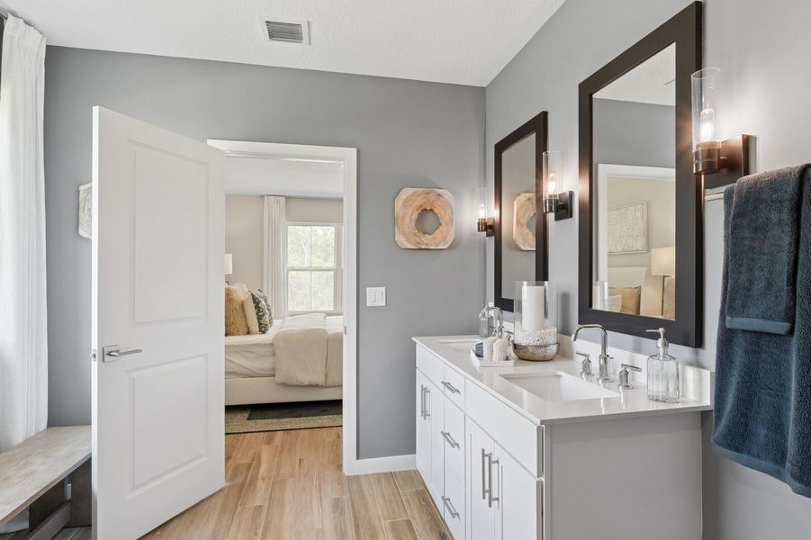 Furnished interior view inside a new home in , Port St. Lucie (Image 45).