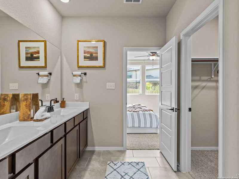 Furnished interior view inside a new home in Bricewood, San Antonio (Image 33).