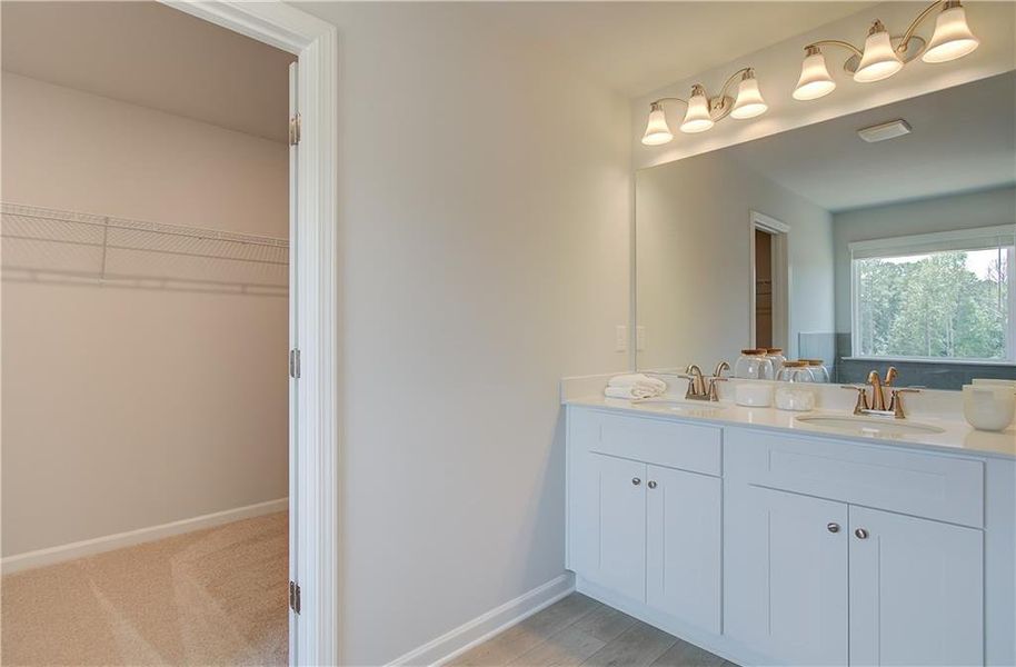 Furnished interior view inside a new home in Enclave at Evergreen, Fairburn (Image 24).