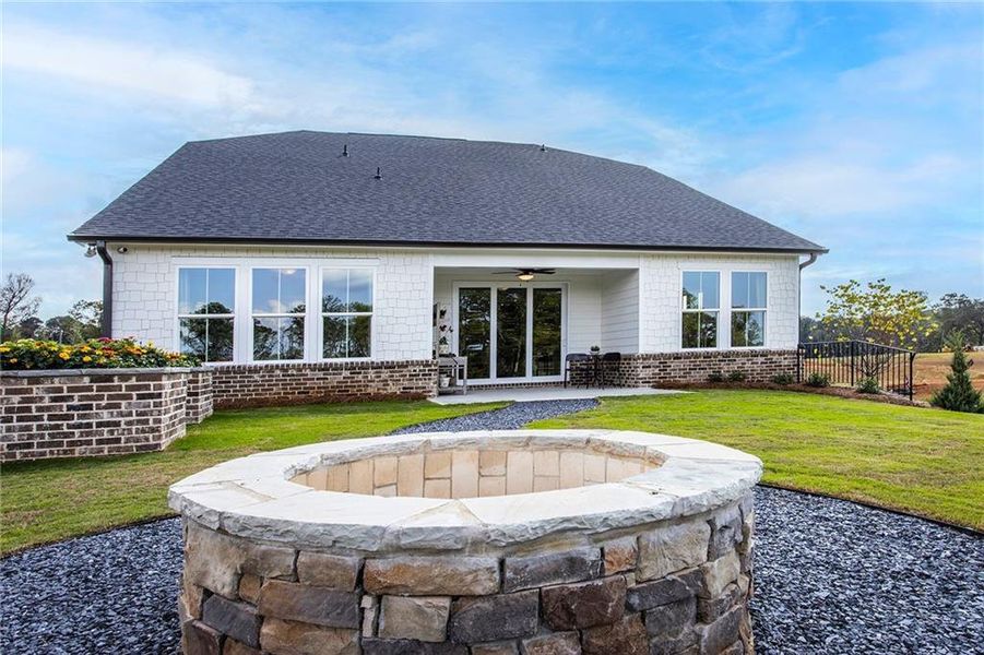 Exterior details and patio area of a home in , Marietta (Image 3). Exterior details and patio area of a home in , Marietta (Image 3).