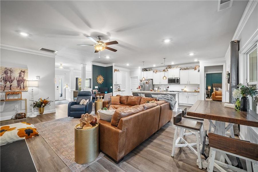 Furnished interior view inside a new home in Holiday Pines, Buford (Image 10).