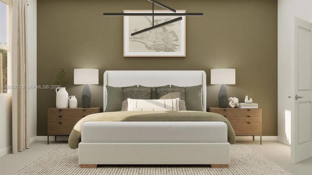 Furnished interior view inside a new home in Emerald Palms, Miami (Image 4).