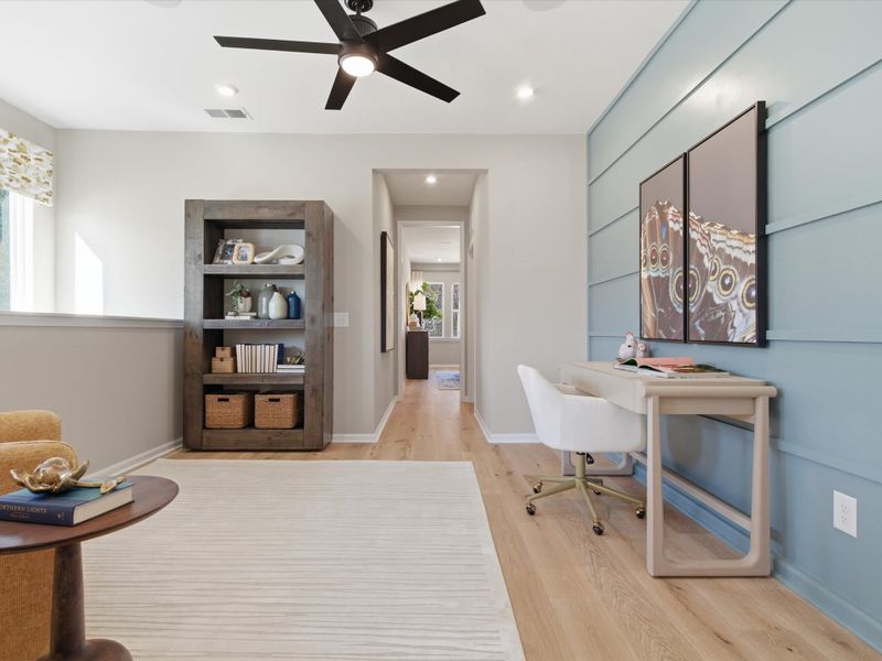 Furnished interior view inside a new home in Ellis Townes, Charlotte (Image 14).