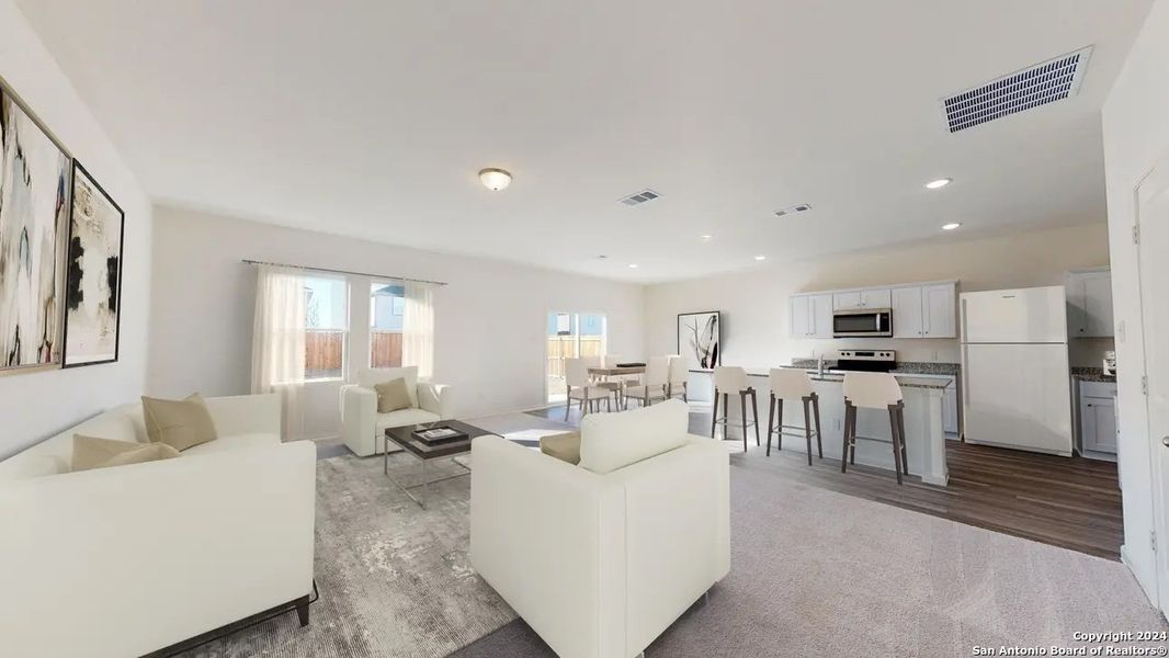 Furnished interior view inside a new home in Hennersby Hollow, San Antonio (Image 10). Furnished interior view inside a new home in Hennersby Hollow, San Antonio (Image 10).