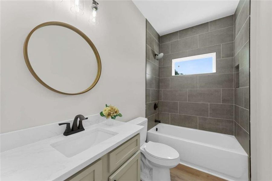 Furnished interior view inside a new home in , Atlanta (Image 25).