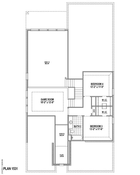 Plan 1531 2nd Floor