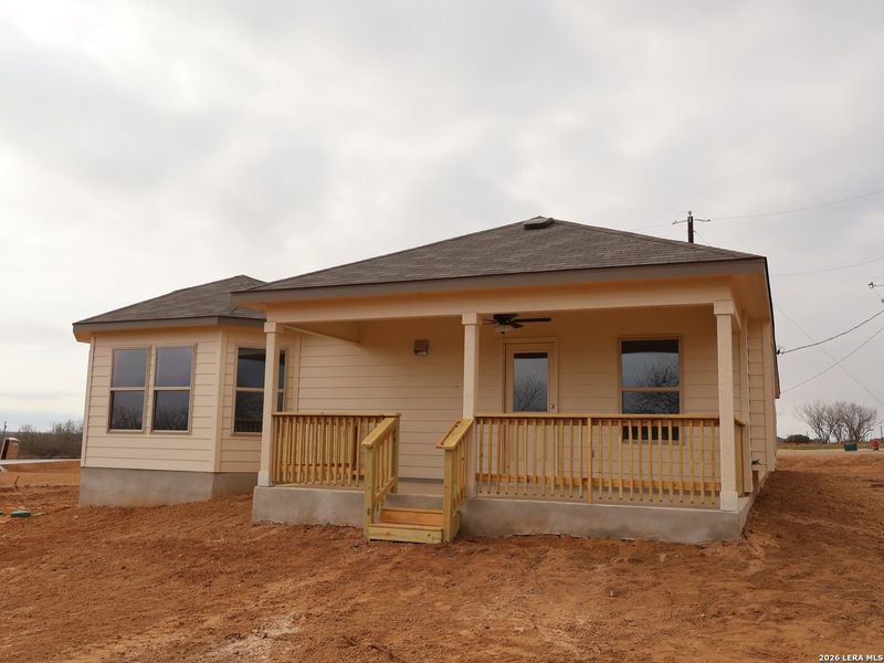 Exterior details and patio area of a home in Chaparral Ranch, Floresville (Image 3). Exterior details and patio area of a home in Chaparral Ranch, Floresville (Image 3).