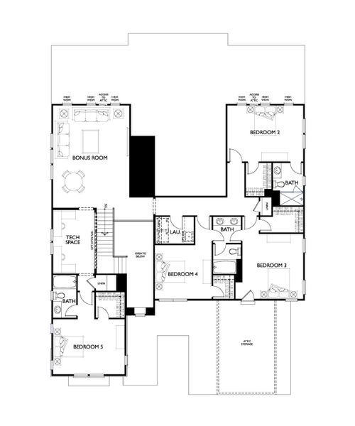 2D floor plan layout of this home in Stephens Farm, Huntersville, NC (Image 3). 2D floor plan layout of this home in Stephens Farm, Huntersville, NC (Image 3).