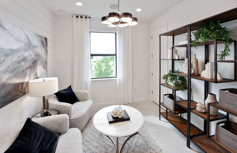 Furnished interior view inside a new home in Terreno, Naples (Image 4).