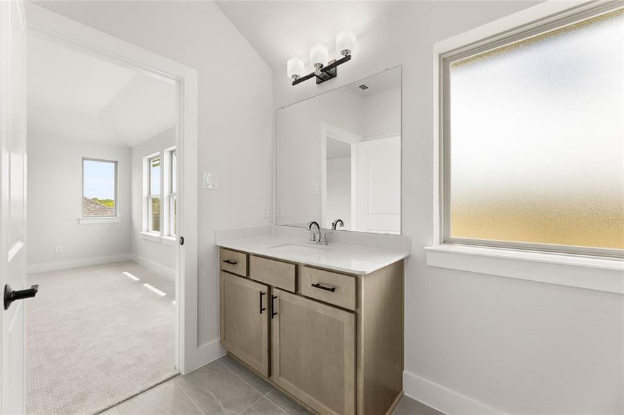 Furnished interior view inside a new home in Treeline, Justin (Image 8).