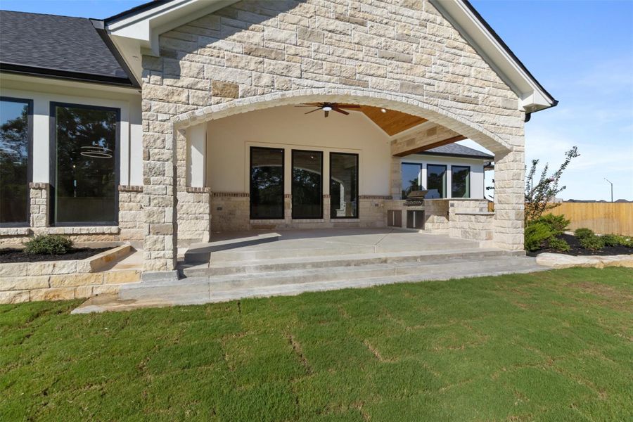 Exterior details and patio area of a home in , College Station (Image 4).