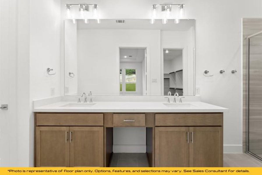Representative furnished interior of a home built from the The Catalina by Stonefield Homes in The Highlands, Rockwall (Image 74).