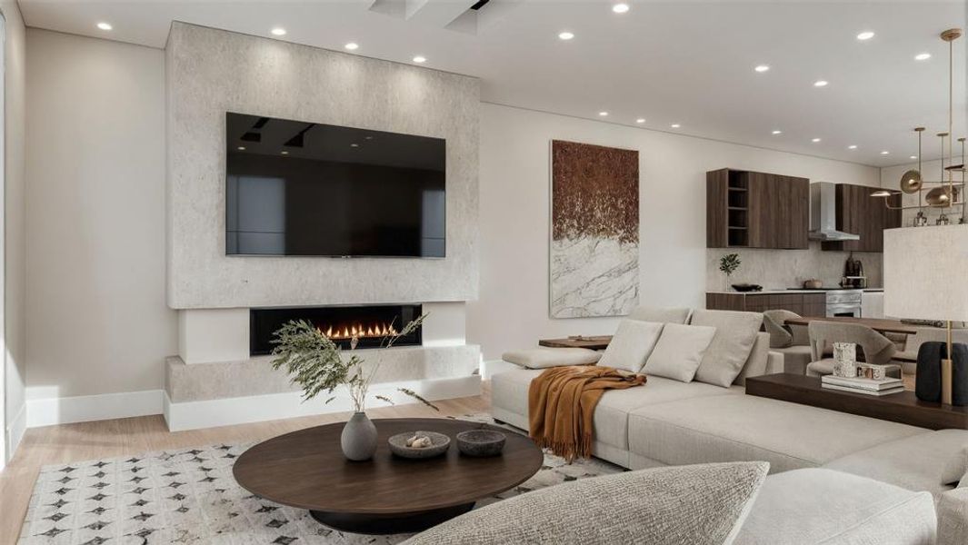 Furnished interior view inside a new home in , Dallas (Image 8).