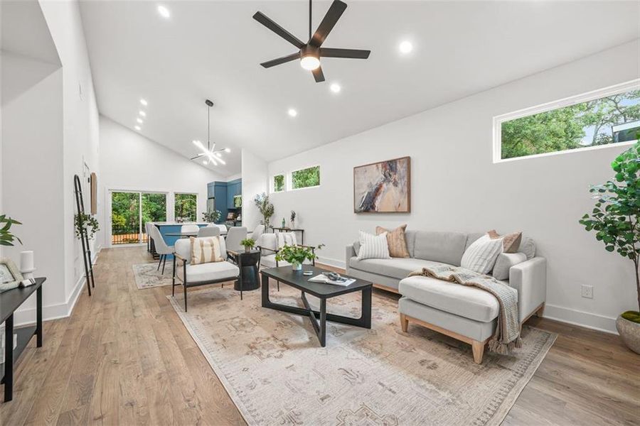 Furnished interior view inside a new home in , Atlanta (Image 8).