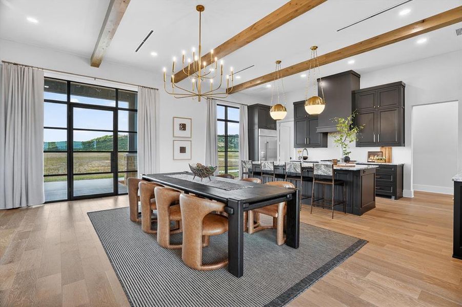 Furnished interior view inside a new home in , Strawn (Image 7).