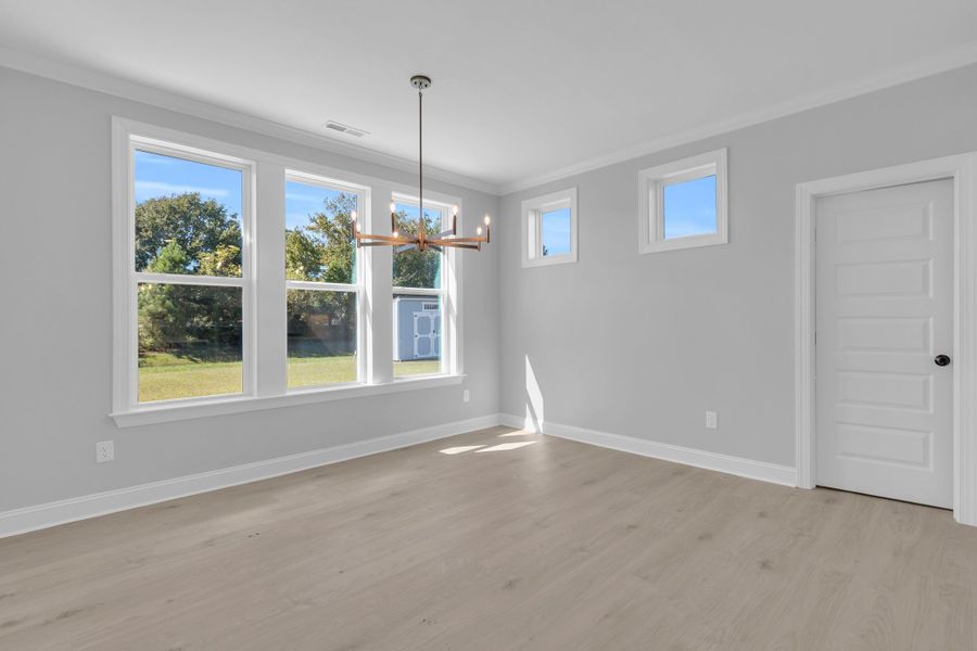 Representative unfurnished interior of a home built from the The Hampton by RobuckHomes in Windwater, Hampstead (Image 61).