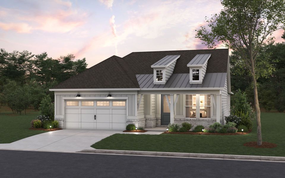 Representative exterior photo of a completed home built from the Mainstay by Pulte Homes in Everhour, Newnan, GA (Image 8).