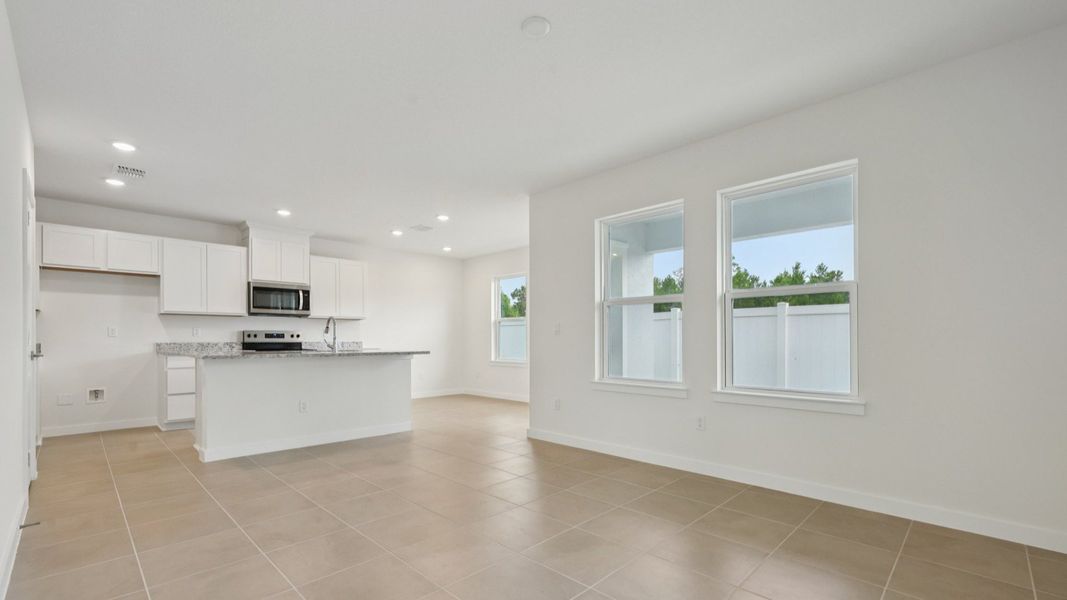 Kitchen of the Coronado - End at Cyrene at Harmony located in St Cloud FL by DRB Homes