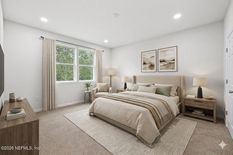 Furnished interior view inside a new home in , Jacksonville (Image 11). Furnished interior view inside a new home in , Jacksonville (Image 11).