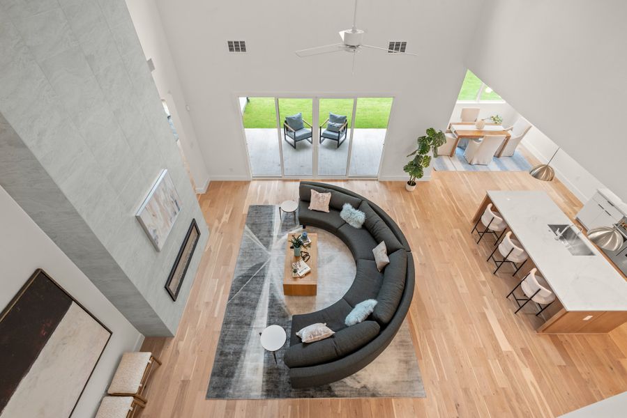 Furnished interior view inside a new home in , Dallas (Image 37).
