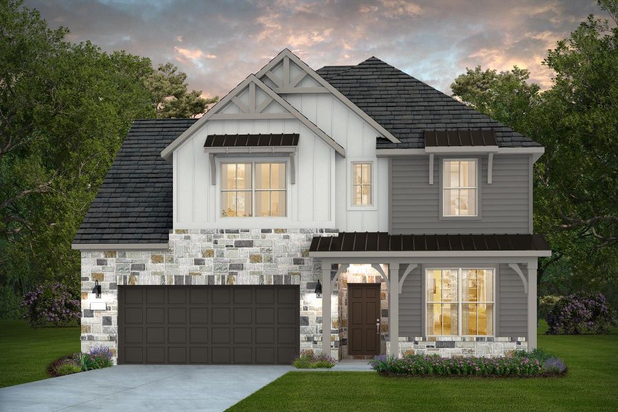 Representative exterior photo of a completed home built from the Wheeler by Pulte Homes in Davis Ranch, San Antonio, TX (Image 6).