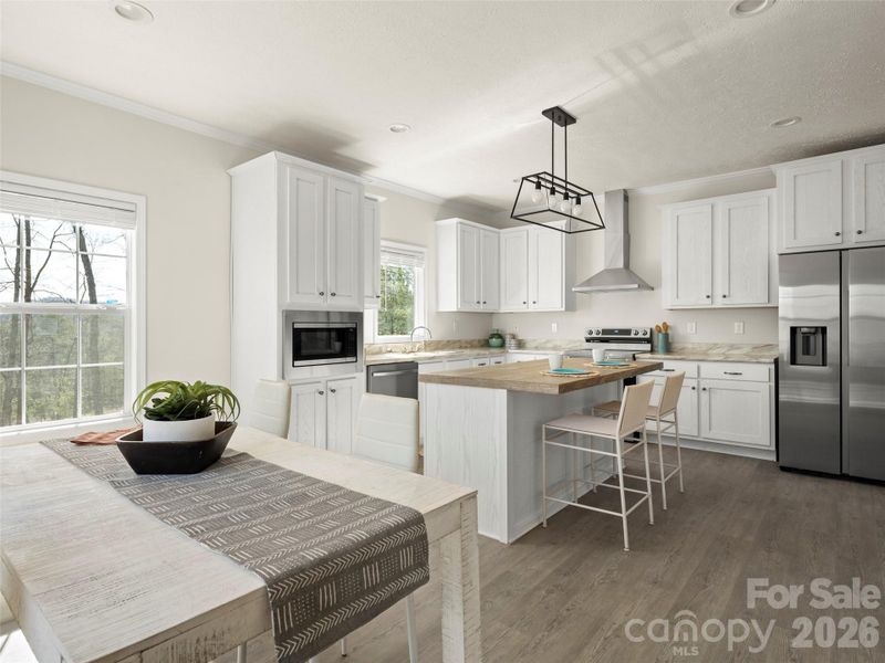 Furnished interior view inside a new home in , Hendersonville (Image 25).