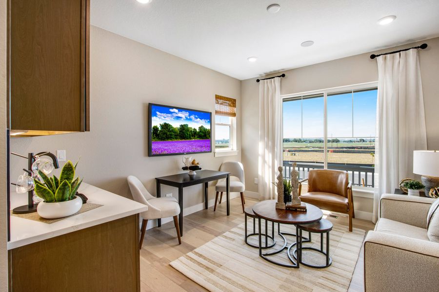 Representative furnished interior of a home built from the The Calloway by Tri Pointe Homes in Cordovan, Firestone (Image 19). Representative furnished interior of a home built from the The Calloway by Tri Pointe Homes in Cordovan, Firestone (Image 19).