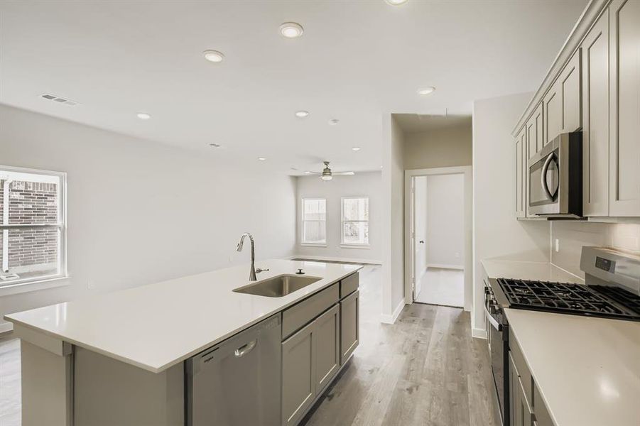 Furnished interior view inside a new home in Ambergrove, Royse City (Image 8).