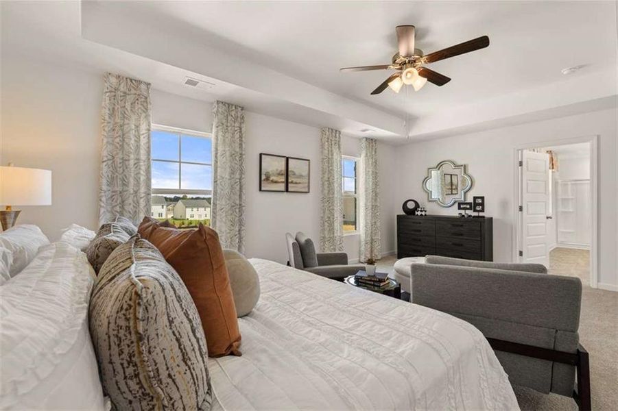 Furnished interior view inside a new home in Locust Grove Station - Cedar Ridge, Locust Grove (Image 3).