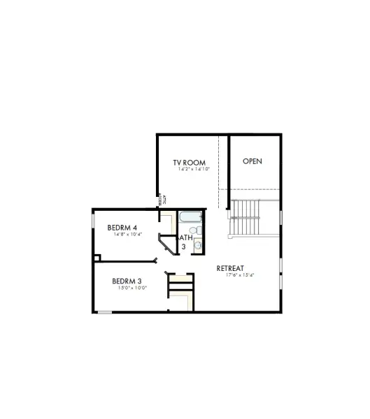 2D floor plan layout of this home in Bridgeland Central: Emerald Heights - Enclave Collection, Cypress, TX (Image 3). 2D floor plan layout of this home in Bridgeland Central: Emerald Heights - Enclave Collection, Cypress, TX (Image 3).