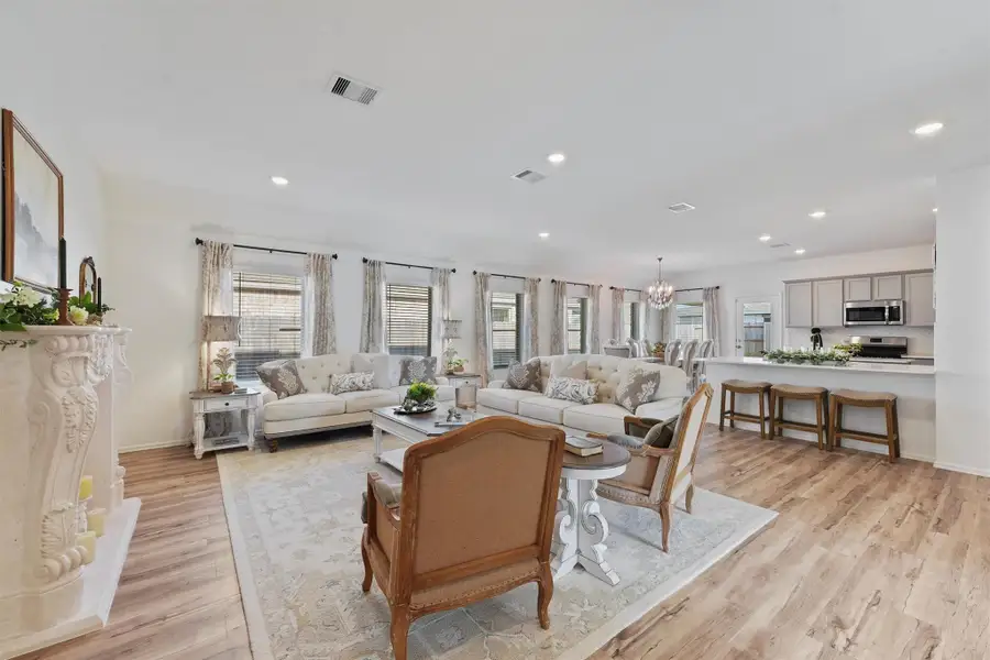 Furnished interior view inside a new home in Sterling Point at Baytown Crossings: Wildflower II Collection, Baytown (Image 8).