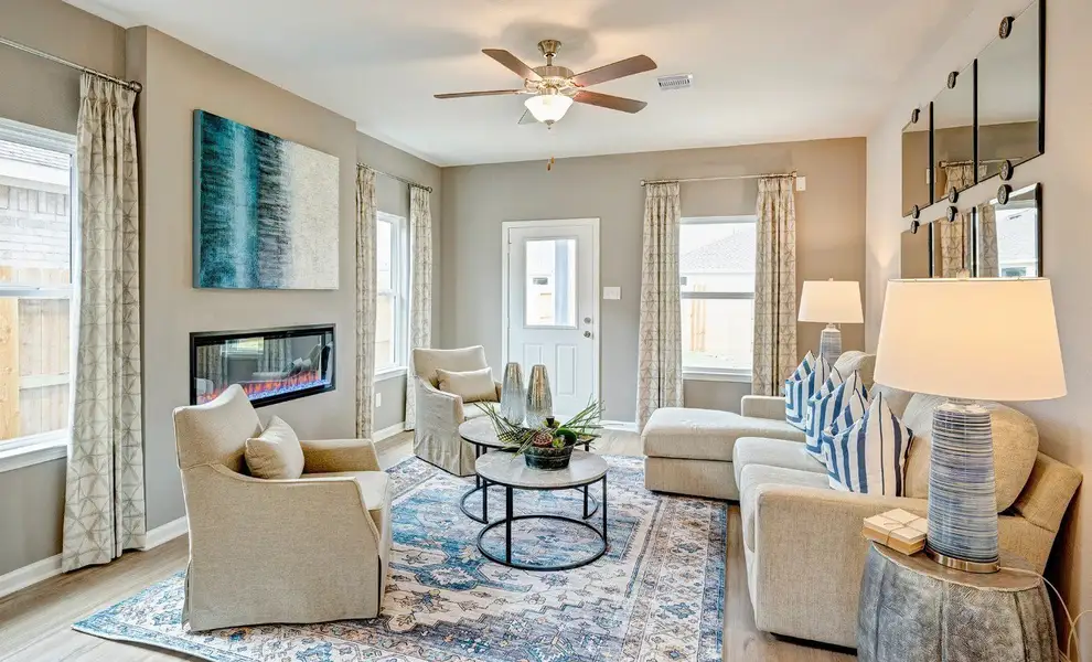 Furnished interior view inside a new home in Jackson Hills, Clarksville (Image 6). Furnished interior view inside a new home in Jackson Hills, Clarksville (Image 6).