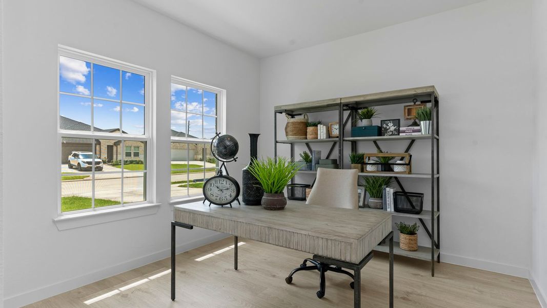 Furnished interior view inside a new home in Tamarron, Fulshear (Image 6).