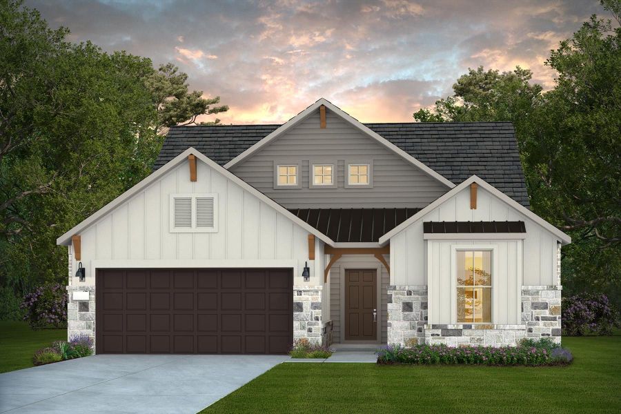 Representative exterior photo of a completed home built from the Harvard by Pulte Homes in Davis Ranch, San Antonio, TX (Image 2). Representative exterior photo of a completed home built from the Harvard by Pulte Homes in Davis Ranch, San Antonio, TX (Image 2).