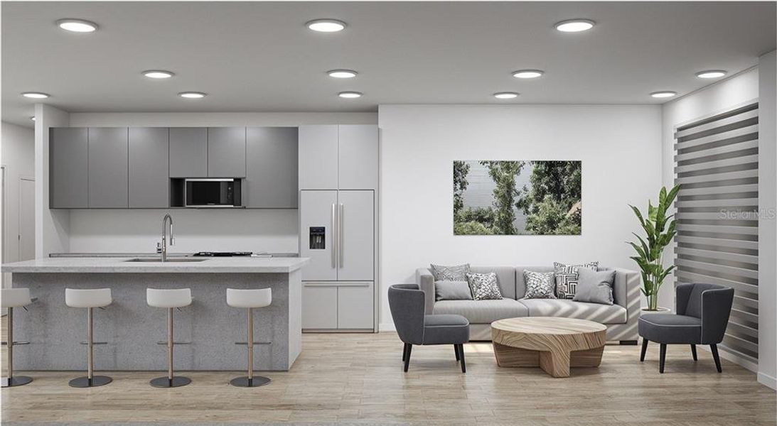 Furnished interior view inside a new home in , Dunnellon (Image 7).