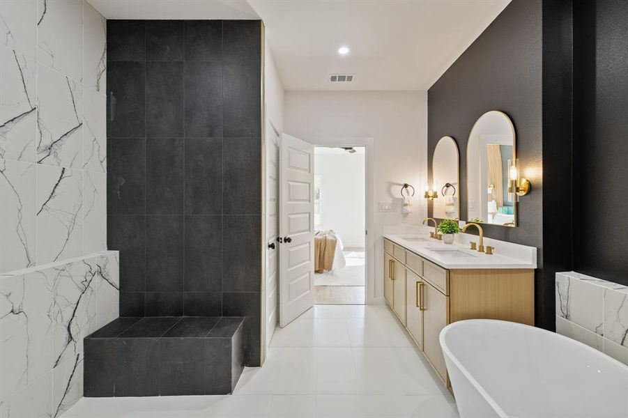 Furnished interior view inside a new home in , Mesquite (Image 16).