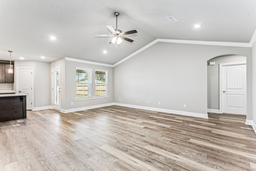 Representative unfurnished interior of a home built from the The Liberty by Herbst Homes in Clear Water Landing, Milton (Image 59).